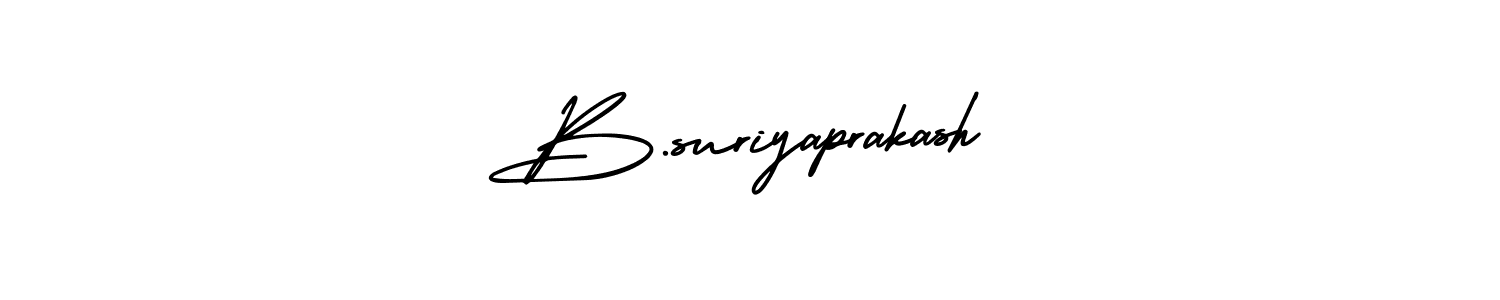 Make a short B.suriyaprakash signature style. Manage your documents anywhere anytime using AmerikaSignatureDemo-Regular. Create and add eSignatures, submit forms, share and send files easily. B.suriyaprakash signature style 3 images and pictures png