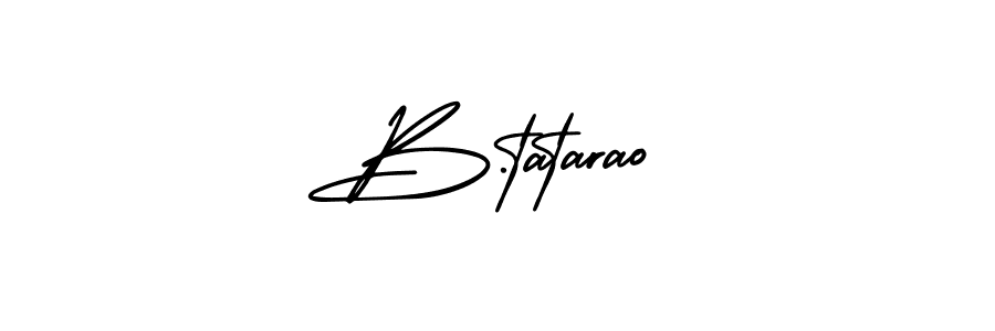 It looks lik you need a new signature style for name B.tatarao. Design unique handwritten (AmerikaSignatureDemo-Regular) signature with our free signature maker in just a few clicks. B.tatarao signature style 3 images and pictures png