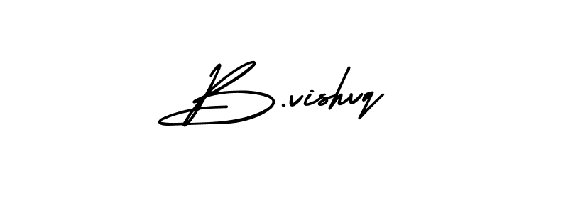 Make a beautiful signature design for name B.vishvq. With this signature (AmerikaSignatureDemo-Regular) style, you can create a handwritten signature for free. B.vishvq signature style 3 images and pictures png