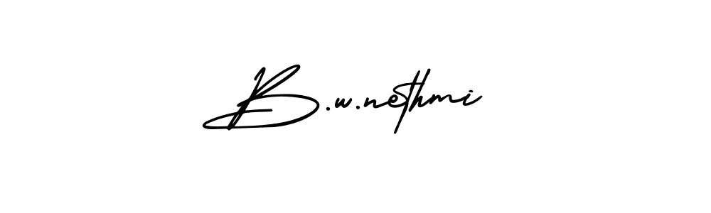 You can use this online signature creator to create a handwritten signature for the name B.w.nethmi. This is the best online autograph maker. B.w.nethmi signature style 3 images and pictures png