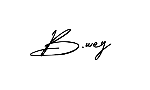 B.wey stylish signature style. Best Handwritten Sign (AmerikaSignatureDemo-Regular) for my name. Handwritten Signature Collection Ideas for my name B.wey. B.wey signature style 3 images and pictures png