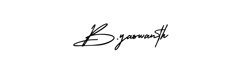 Also we have B.yaswanth name is the best signature style. Create professional handwritten signature collection using AmerikaSignatureDemo-Regular autograph style. B.yaswanth signature style 3 images and pictures png