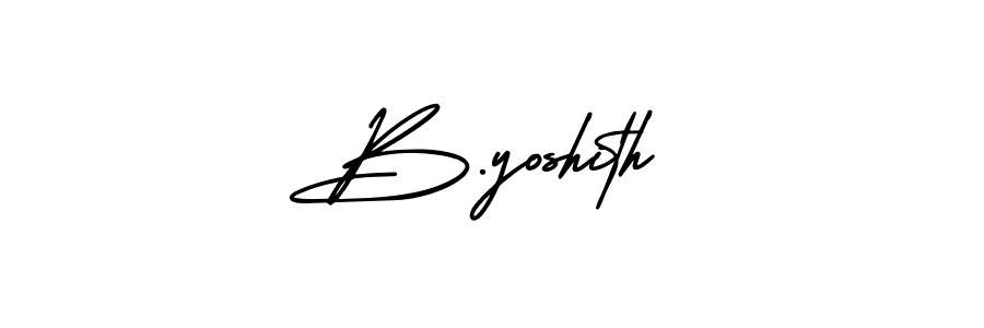 It looks lik you need a new signature style for name B.yoshith. Design unique handwritten (AmerikaSignatureDemo-Regular) signature with our free signature maker in just a few clicks. B.yoshith signature style 3 images and pictures png