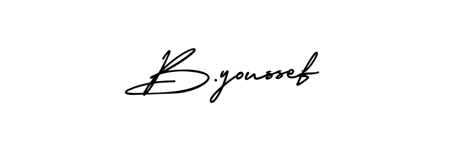 Also we have B.youssef name is the best signature style. Create professional handwritten signature collection using AmerikaSignatureDemo-Regular autograph style. B.youssef signature style 3 images and pictures png