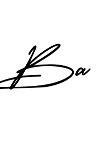 Ba stylish signature style. Best Handwritten Sign (AmerikaSignatureDemo-Regular) for my name. Handwritten Signature Collection Ideas for my name Ba. Ba signature style 3 images and pictures png