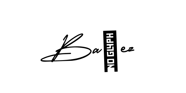 Design your own signature with our free online signature maker. With this signature software, you can create a handwritten (AmerikaSignatureDemo-Regular) signature for name Bañez. Bañez signature style 3 images and pictures png