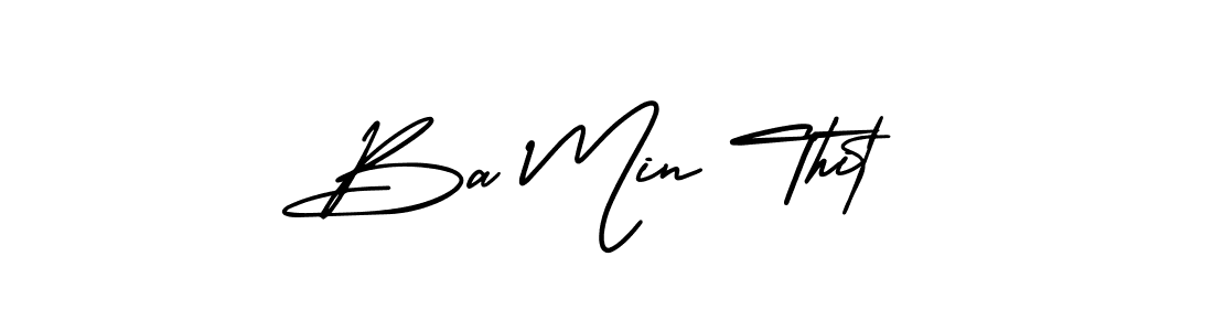 Once you've used our free online signature maker to create your best signature AmerikaSignatureDemo-Regular style, it's time to enjoy all of the benefits that Ba Min Thit name signing documents. Ba Min Thit signature style 3 images and pictures png