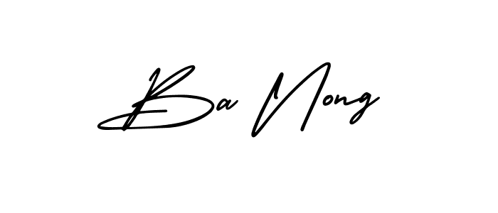 It looks lik you need a new signature style for name Ba Nong. Design unique handwritten (AmerikaSignatureDemo-Regular) signature with our free signature maker in just a few clicks. Ba Nong signature style 3 images and pictures png