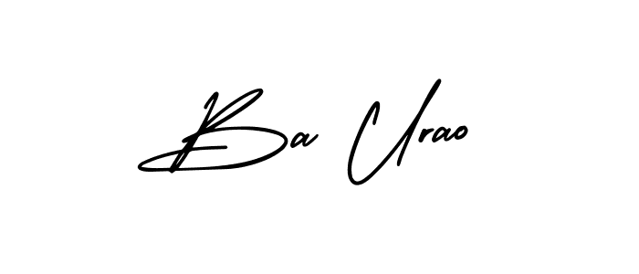 Ba Urao stylish signature style. Best Handwritten Sign (AmerikaSignatureDemo-Regular) for my name. Handwritten Signature Collection Ideas for my name Ba Urao. Ba Urao signature style 3 images and pictures png