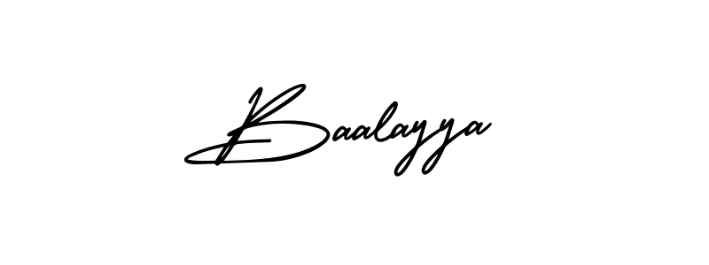 Design your own signature with our free online signature maker. With this signature software, you can create a handwritten (AmerikaSignatureDemo-Regular) signature for name Baalayya. Baalayya signature style 3 images and pictures png