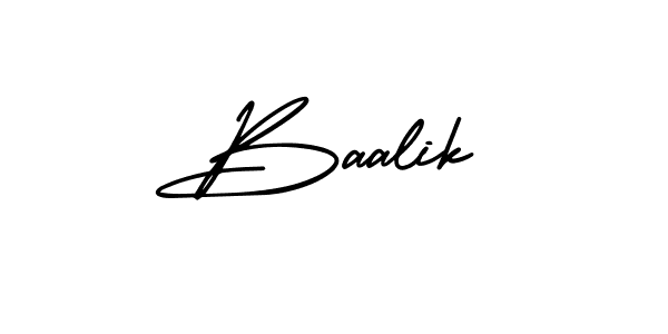 if you are searching for the best signature style for your name Baalik. so please give up your signature search. here we have designed multiple signature styles  using AmerikaSignatureDemo-Regular. Baalik signature style 3 images and pictures png