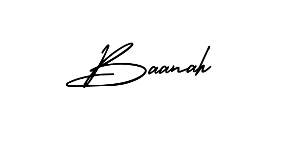 How to Draw Baanah signature style? AmerikaSignatureDemo-Regular is a latest design signature styles for name Baanah. Baanah signature style 3 images and pictures png