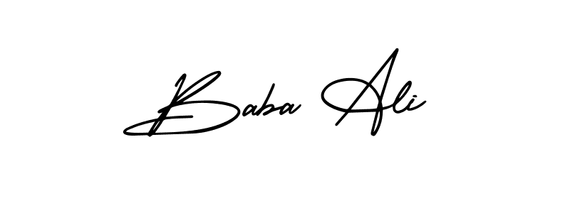 Similarly AmerikaSignatureDemo-Regular is the best handwritten signature design. Signature creator online .You can use it as an online autograph creator for name Baba Ali. Baba Ali signature style 3 images and pictures png