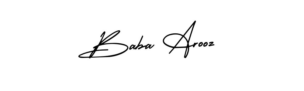Create a beautiful signature design for name Baba Arooz. With this signature (AmerikaSignatureDemo-Regular) fonts, you can make a handwritten signature for free. Baba Arooz signature style 3 images and pictures png