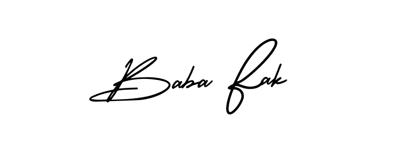 if you are searching for the best signature style for your name Baba Fak. so please give up your signature search. here we have designed multiple signature styles  using AmerikaSignatureDemo-Regular. Baba Fak signature style 3 images and pictures png