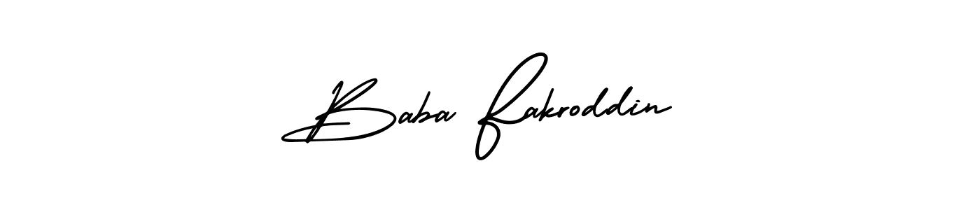 This is the best signature style for the Baba Fakroddin name. Also you like these signature font (AmerikaSignatureDemo-Regular). Mix name signature. Baba Fakroddin signature style 3 images and pictures png