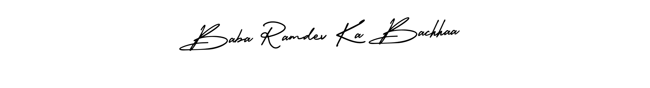 Make a beautiful signature design for name Baba Ramdev Ka Bachhaa. With this signature (AmerikaSignatureDemo-Regular) style, you can create a handwritten signature for free. Baba Ramdev Ka Bachhaa signature style 3 images and pictures png