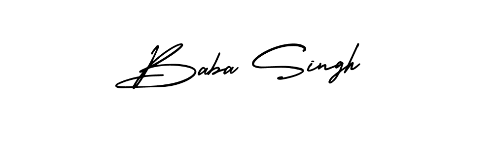 How to make Baba Singh name signature. Use AmerikaSignatureDemo-Regular style for creating short signs online. This is the latest handwritten sign. Baba Singh signature style 3 images and pictures png