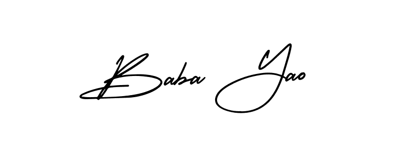 Design your own signature with our free online signature maker. With this signature software, you can create a handwritten (AmerikaSignatureDemo-Regular) signature for name Baba Yao. Baba Yao signature style 3 images and pictures png