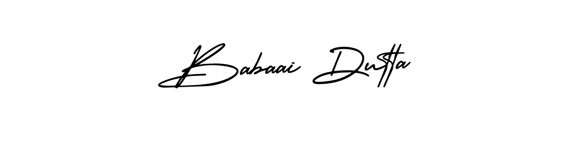 Use a signature maker to create a handwritten signature online. With this signature software, you can design (AmerikaSignatureDemo-Regular) your own signature for name Babaai Dutta. Babaai Dutta signature style 3 images and pictures png