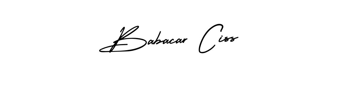 Design your own signature with our free online signature maker. With this signature software, you can create a handwritten (AmerikaSignatureDemo-Regular) signature for name Babacar Ciss. Babacar Ciss signature style 3 images and pictures png