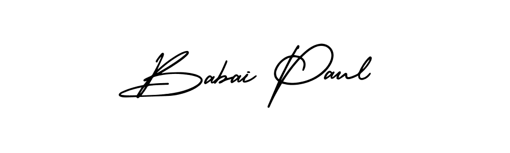 How to Draw Babai Paul signature style? AmerikaSignatureDemo-Regular is a latest design signature styles for name Babai Paul. Babai Paul signature style 3 images and pictures png