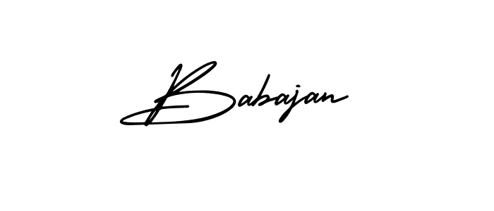 The best way (AmerikaSignatureDemo-Regular) to make a short signature is to pick only two or three words in your name. The name Babajan include a total of six letters. For converting this name. Babajan signature style 3 images and pictures png