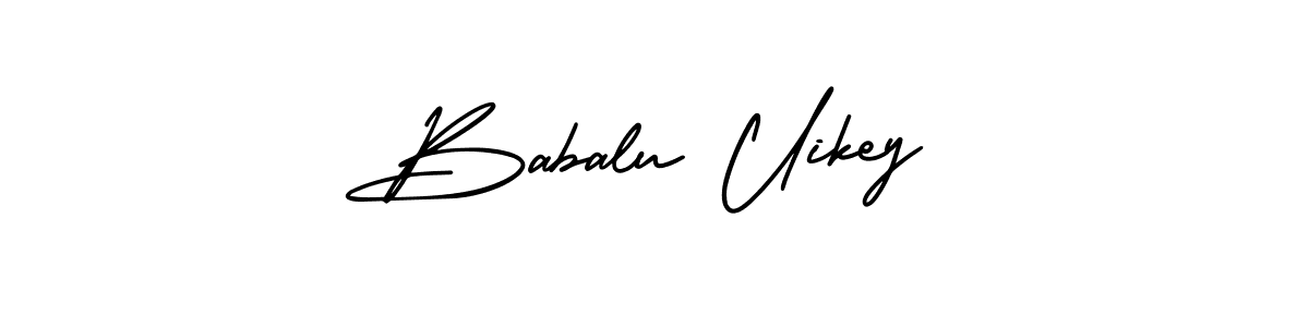 AmerikaSignatureDemo-Regular is a professional signature style that is perfect for those who want to add a touch of class to their signature. It is also a great choice for those who want to make their signature more unique. Get Babalu Uikey name to fancy signature for free. Babalu Uikey signature style 3 images and pictures png