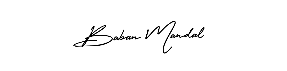 Also You can easily find your signature by using the search form. We will create Baban Mandal name handwritten signature images for you free of cost using AmerikaSignatureDemo-Regular sign style. Baban Mandal signature style 3 images and pictures png