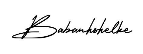 A modern signature idea for name Babanhshelke using AmerikaSignatureDemo-Regular font. Clean strokes and elegant curves make it stand out instantly. Babanhshelke signature style 3 images and pictures png