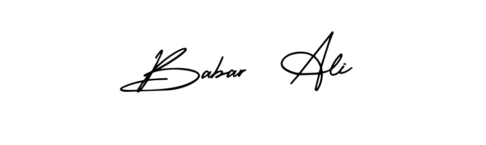 Make a beautiful signature design for name Babar  Ali. Use this online signature maker to create a handwritten signature for free. Babar  Ali signature style 3 images and pictures png