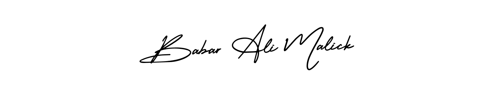 Similarly AmerikaSignatureDemo-Regular is the best handwritten signature design. Signature creator online .You can use it as an online autograph creator for name Babar Ali Malick. Babar Ali Malick signature style 3 images and pictures png