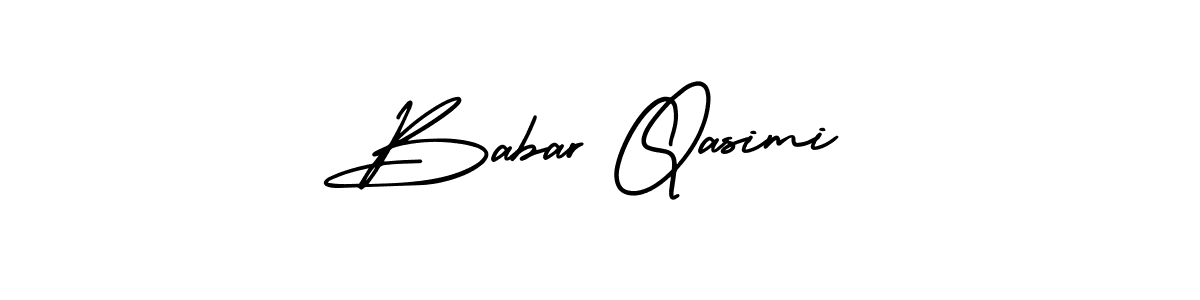 How to make Babar Qasimi signature? AmerikaSignatureDemo-Regular is a professional autograph style. Create handwritten signature for Babar Qasimi name. Babar Qasimi signature style 3 images and pictures png