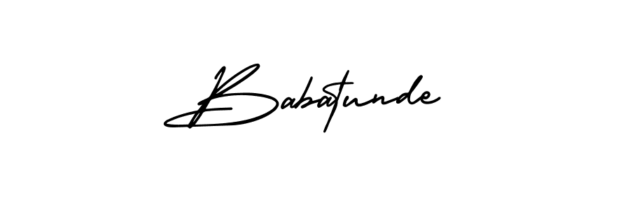 You should practise on your own different ways (AmerikaSignatureDemo-Regular) to write your name (Babatunde) in signature. don't let someone else do it for you. Babatunde signature style 3 images and pictures png