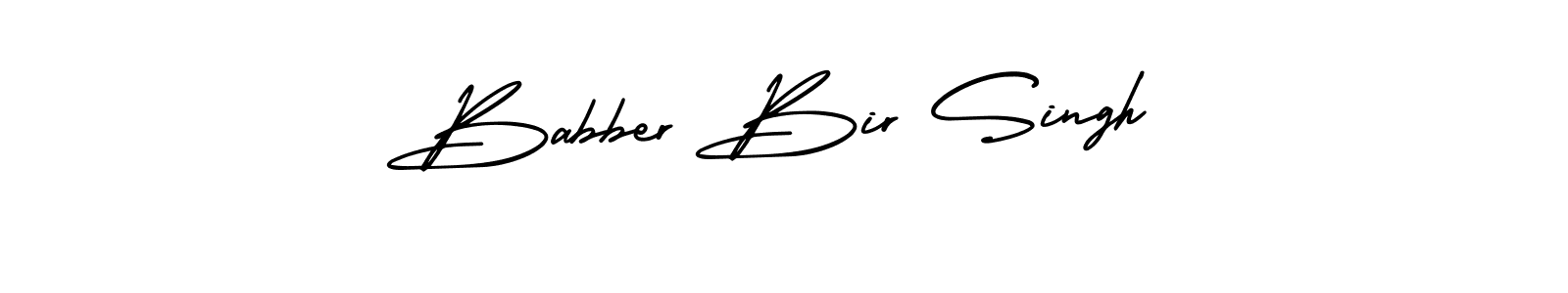 Use a signature maker to create a handwritten signature online. With this signature software, you can design (AmerikaSignatureDemo-Regular) your own signature for name Babber Bir Singh. Babber Bir Singh signature style 3 images and pictures png