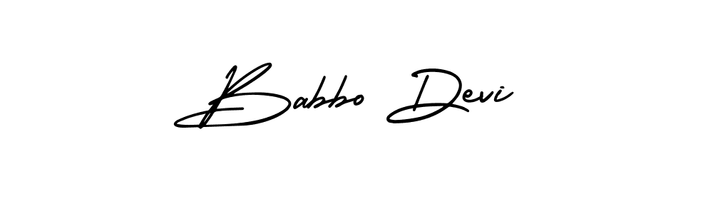 The best way (AmerikaSignatureDemo-Regular) to make a short signature is to pick only two or three words in your name. The name Babbo Devi include a total of six letters. For converting this name. Babbo Devi signature style 3 images and pictures png