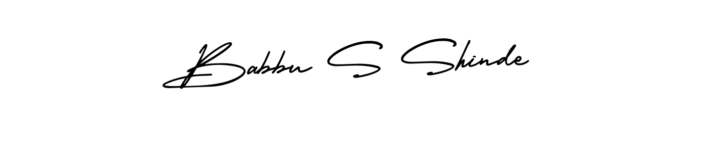 This is the best signature style for the Babbu S Shinde name. Also you like these signature font (AmerikaSignatureDemo-Regular). Mix name signature. Babbu S Shinde signature style 3 images and pictures png