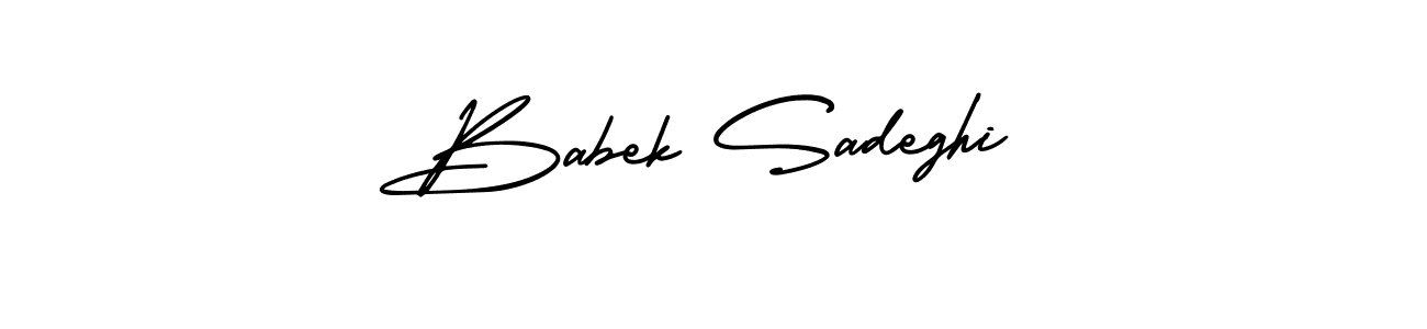 Make a beautiful signature design for name Babek Sadeghi. Use this online signature maker to create a handwritten signature for free. Babek Sadeghi signature style 3 images and pictures png