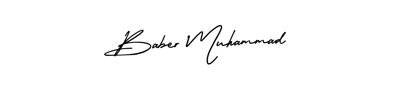 Also we have Baber Muhammad name is the best signature style. Create professional handwritten signature collection using AmerikaSignatureDemo-Regular autograph style. Baber Muhammad signature style 3 images and pictures png