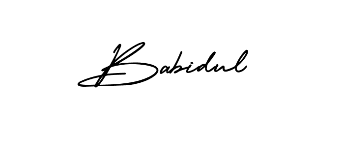 Create a beautiful signature design for name Babidul. With this signature (AmerikaSignatureDemo-Regular) fonts, you can make a handwritten signature for free. Babidul signature style 3 images and pictures png