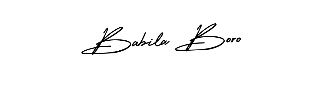 How to Draw Babila Boro signature style? AmerikaSignatureDemo-Regular is a latest design signature styles for name Babila Boro. Babila Boro signature style 3 images and pictures png