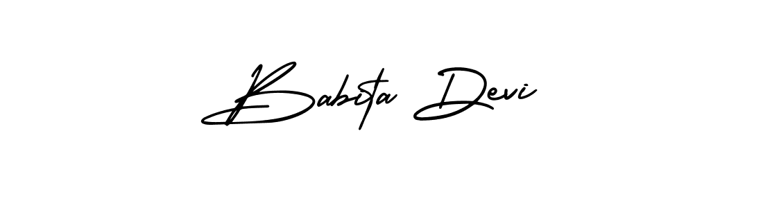 It looks lik you need a new signature style for name Babita Devi. Design unique handwritten (AmerikaSignatureDemo-Regular) signature with our free signature maker in just a few clicks. Babita Devi signature style 3 images and pictures png