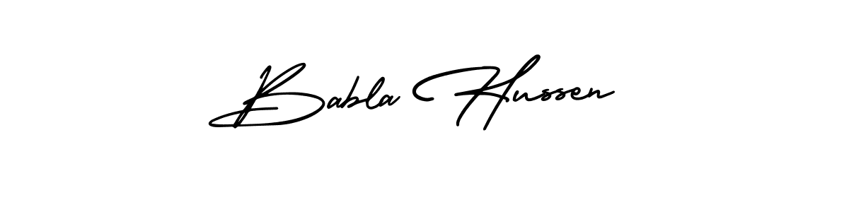 AmerikaSignatureDemo-Regular is a professional signature style that is perfect for those who want to add a touch of class to their signature. It is also a great choice for those who want to make their signature more unique. Get Babla Hussen name to fancy signature for free. Babla Hussen signature style 3 images and pictures png