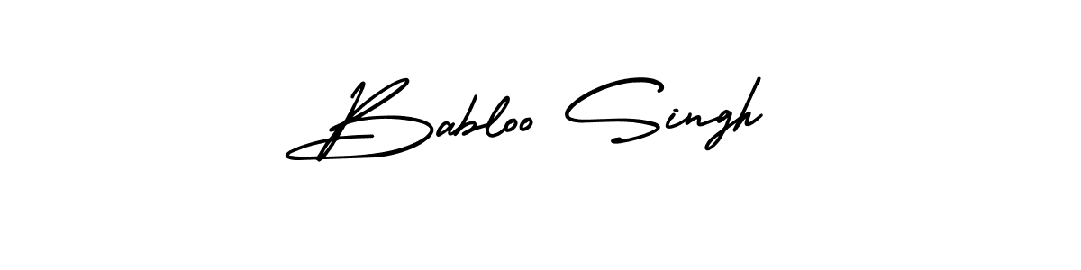 How to make Babloo Singh name signature. Use AmerikaSignatureDemo-Regular style for creating short signs online. This is the latest handwritten sign. Babloo Singh signature style 3 images and pictures png