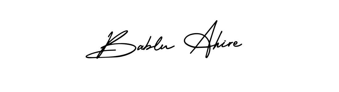 if you are searching for the best signature style for your name Bablu Ahire. so please give up your signature search. here we have designed multiple signature styles  using AmerikaSignatureDemo-Regular. Bablu Ahire signature style 3 images and pictures png