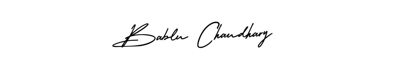 The best way (AmerikaSignatureDemo-Regular) to make a short signature is to pick only two or three words in your name. The name Bablu Chaudhary include a total of six letters. For converting this name. Bablu Chaudhary signature style 3 images and pictures png