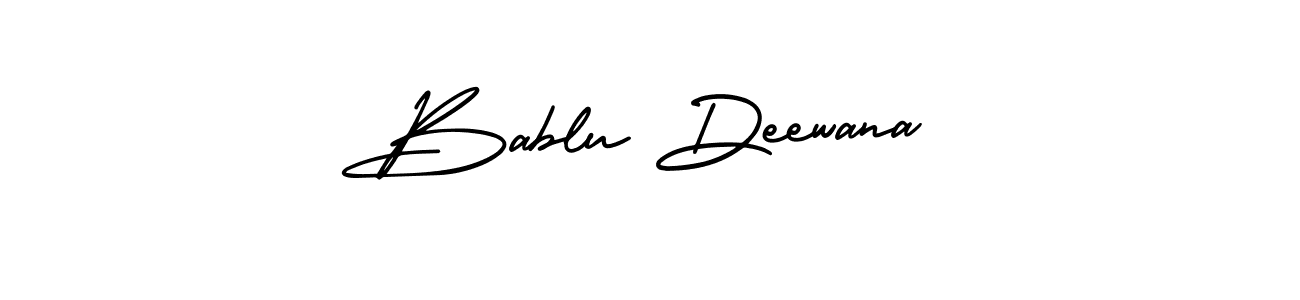 The best way (AmerikaSignatureDemo-Regular) to make a short signature is to pick only two or three words in your name. The name Bablu Deewana include a total of six letters. For converting this name. Bablu Deewana signature style 3 images and pictures png