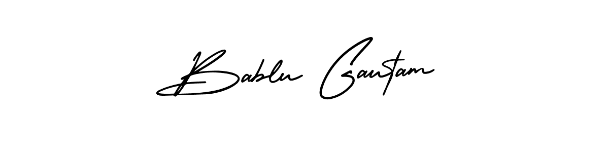 Make a short Bablu Gautam signature style. Manage your documents anywhere anytime using AmerikaSignatureDemo-Regular. Create and add eSignatures, submit forms, share and send files easily. Bablu Gautam signature style 3 images and pictures png