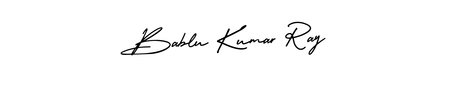 How to make Bablu Kumar Ray signature? AmerikaSignatureDemo-Regular is a professional autograph style. Create handwritten signature for Bablu Kumar Ray name. Bablu Kumar Ray signature style 3 images and pictures png