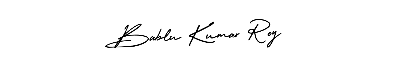 How to Draw Bablu Kumar Roy signature style? AmerikaSignatureDemo-Regular is a latest design signature styles for name Bablu Kumar Roy. Bablu Kumar Roy signature style 3 images and pictures png